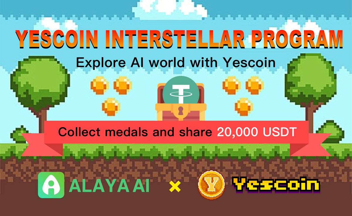 Alaya AI x Yescoin Interstellar Program

🌠Discover the future of AI with <a href="/Yescoin_Fam/">Yescoin</a> <a href="/Alaya_AI/">Alaya_AI</a> 
🎉Share in the 20,000 USDT prize pool
📅January 23rd ~ 30th 
Join us now t.me/theYescoin_bot
The cosmos is waiting for us🚀