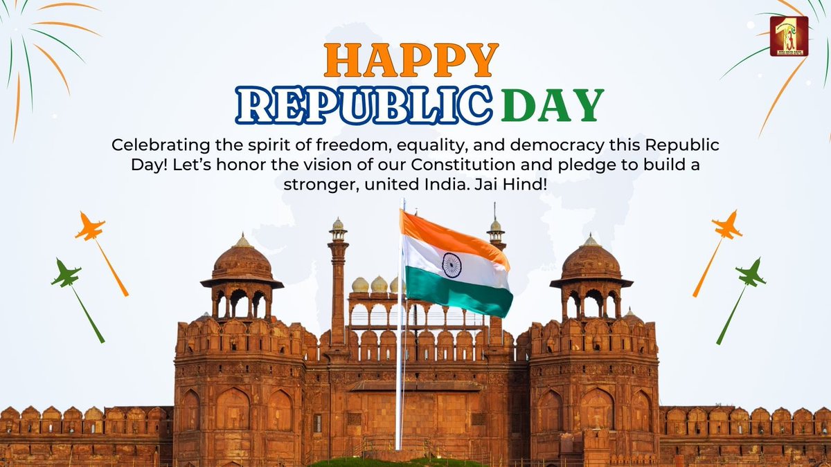 DSSNewsUpdates's tweet photo. हमारे महान लोकतन्त्र के 76वें गणतंत्र दिवस वर्ष की शुभकामनाएं। हम सब मिलकर एक ऐसे प्रगतिशील भविष्य की ओर बढ़ें, जहाँ आधुनिकता, नई तकनीक और संस्कृति के संगम से ऐसा विकसित भारत बने जो दुनिया को प्रेरित करे।
#RepublicDay2025 #RepublicDay #गणतंत्र_दिवस #76thRepublicDay https://t.co/qErfI8W7cI