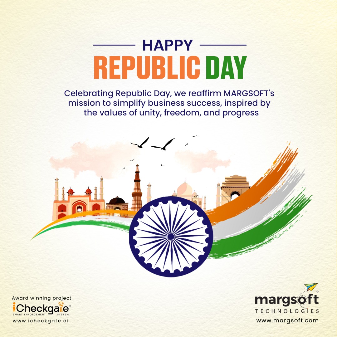 MARGSOFT_Tech's tweet image. We are committed to driving India&apos;s growth by empowering technology and crafting solutions for a brighter future. Let’s unite in building a stronger, more prosperous nation.

Happy Republic Day!!

#republicday2025  #nationbuilding #empowerment #ai #itservice #itsolution #margsoft
