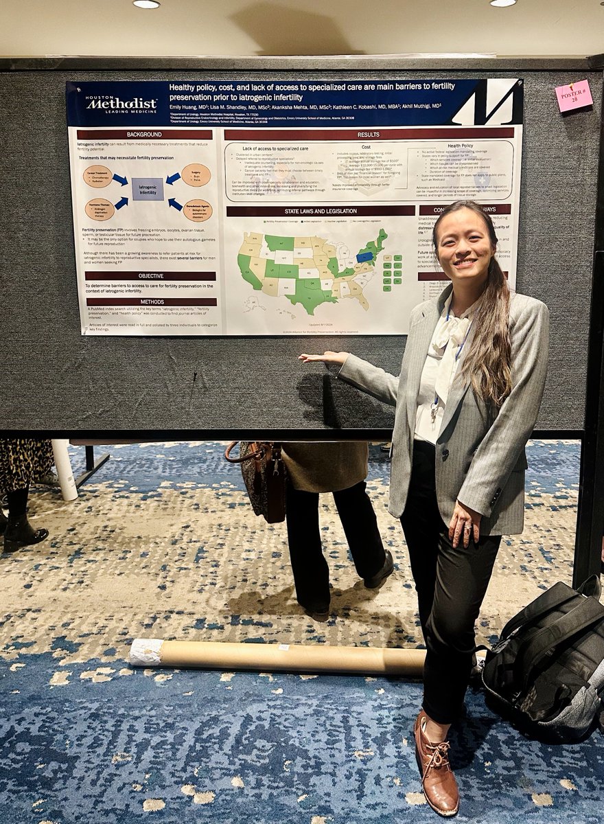 Our poster on barriers of care for patients with iatrogenic infertility pursuing fertility preservation won 1st place in its session at #SWIU2025!

If you'd like to read more, check out our paper in Urology Practice!
pubmed.ncbi.nlm.nih.gov/39392615/

<a href="/SWIUorg/">SWIU</a> <a href="/AkhilMuthigi/">Akhil Muthigi, MD</a> <a href="/KKseattle/">Kathleen Kobashi</a>