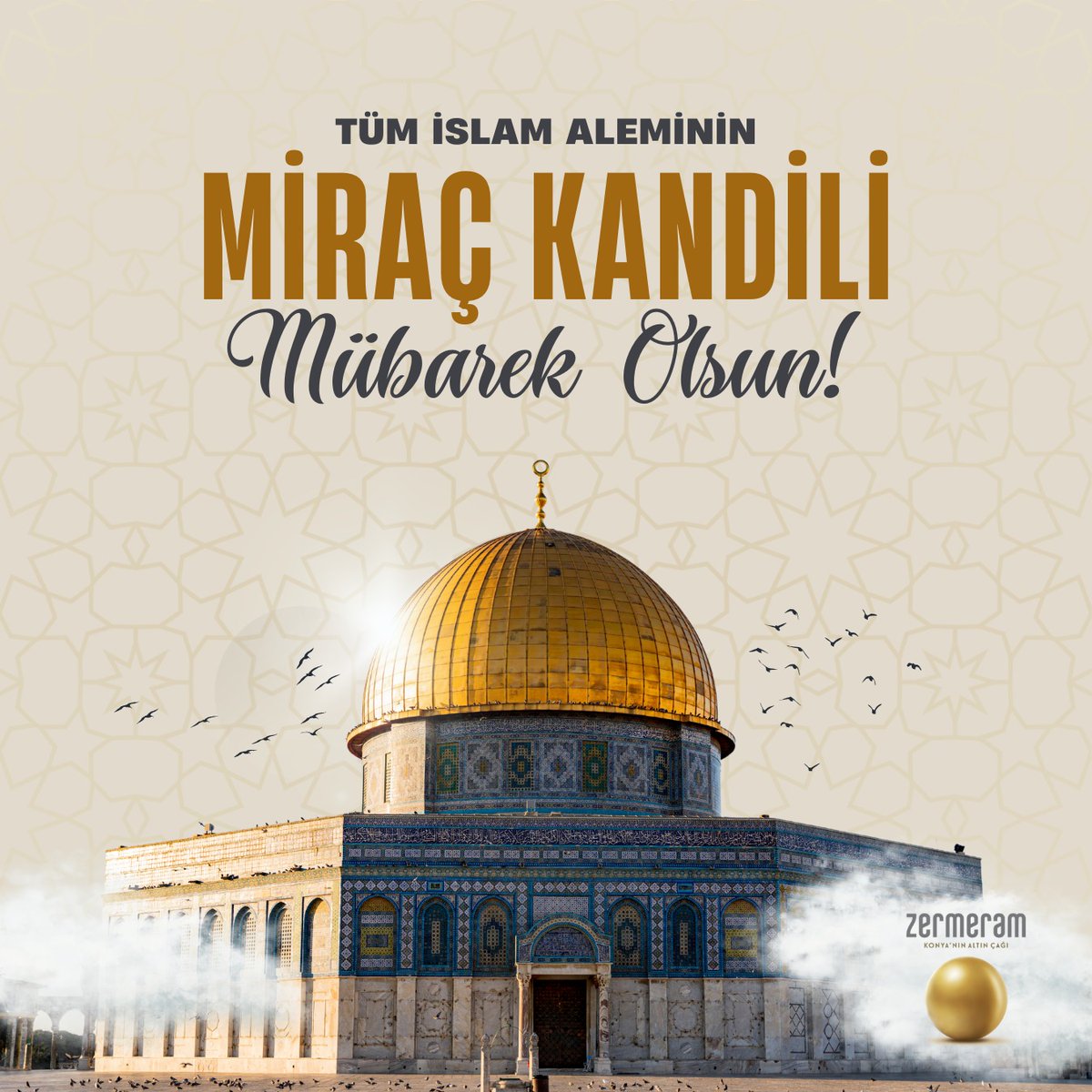 Tüm İslam Aleminin Miraç Kandili Mübarek Olsun. #zermeram #mirackandili