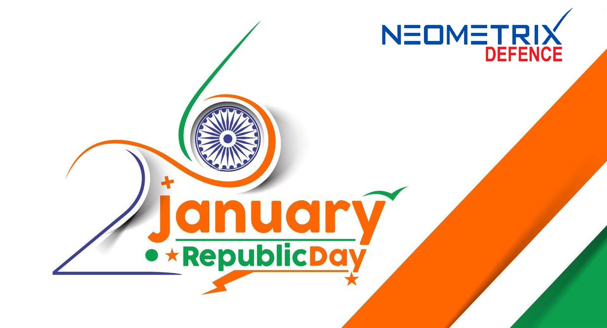 NeometrixDefLtd's tweet image. Neometrix Wishes to Happy Republic Day! Let's celebrate the spirit of unity and diversity that makes India truly special. Wishing you a joyful Republic Day! May the tricolor always fly high, symbolizing the strength and pride of our nation.
@TheSPSingh @neometrixgroup