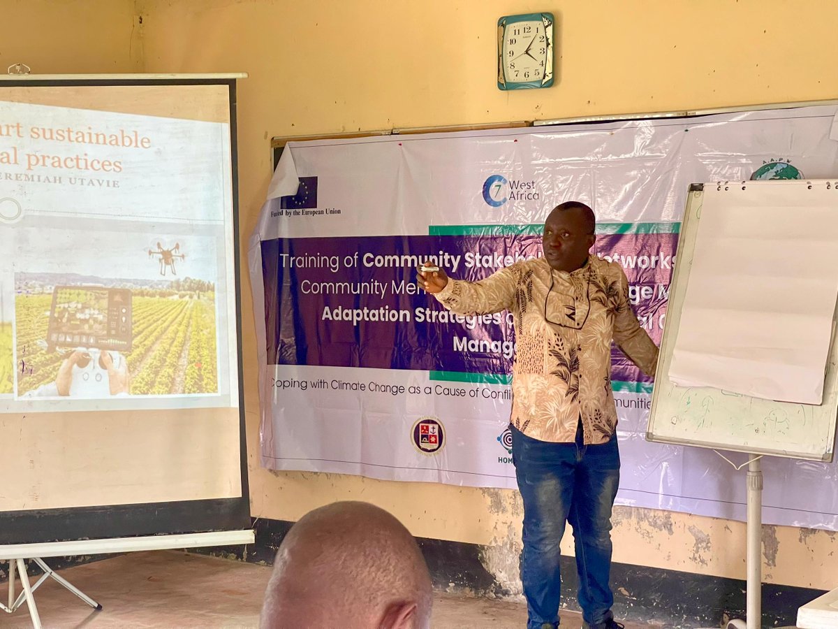 AAPeaceWorks01's tweet photo. We have commenced a transformative training program on climate change mitigation, adaptation strategies, and communal conflict management that is making waves across 10 communities in Akwa Ibom, Bayelsa, Cross River, Delta, and Rivers States. https://t.co/wlD6LgTUlz
