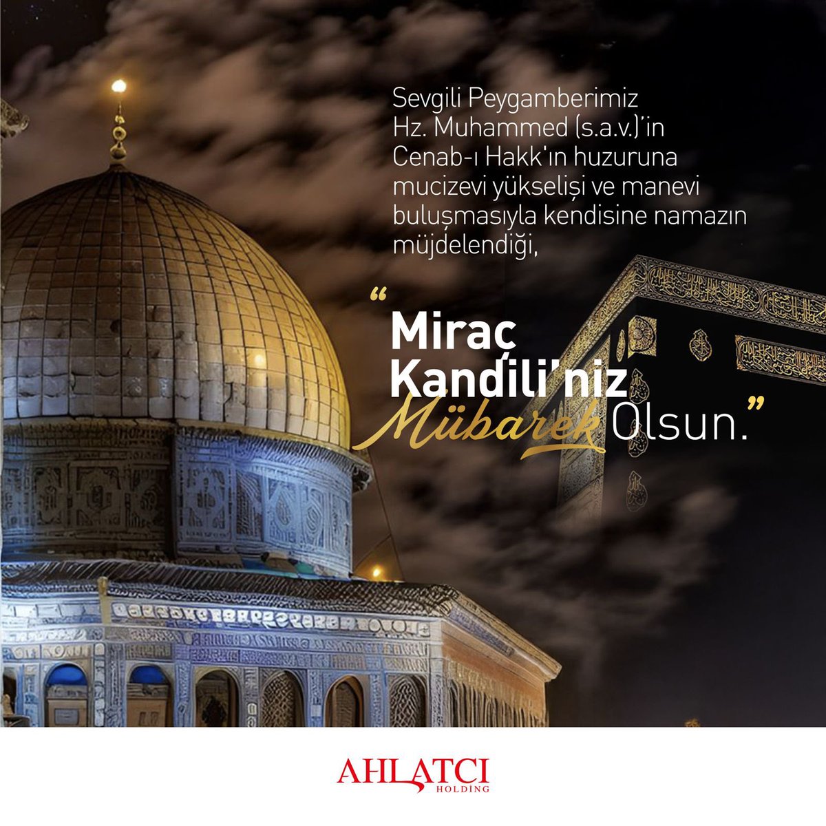 Bugün edilen duaların kabul olması, huzura ve berekete vesile olması dileğiyle…
Miraç Kandilimiz mübarek olsun.

#miraçkandili