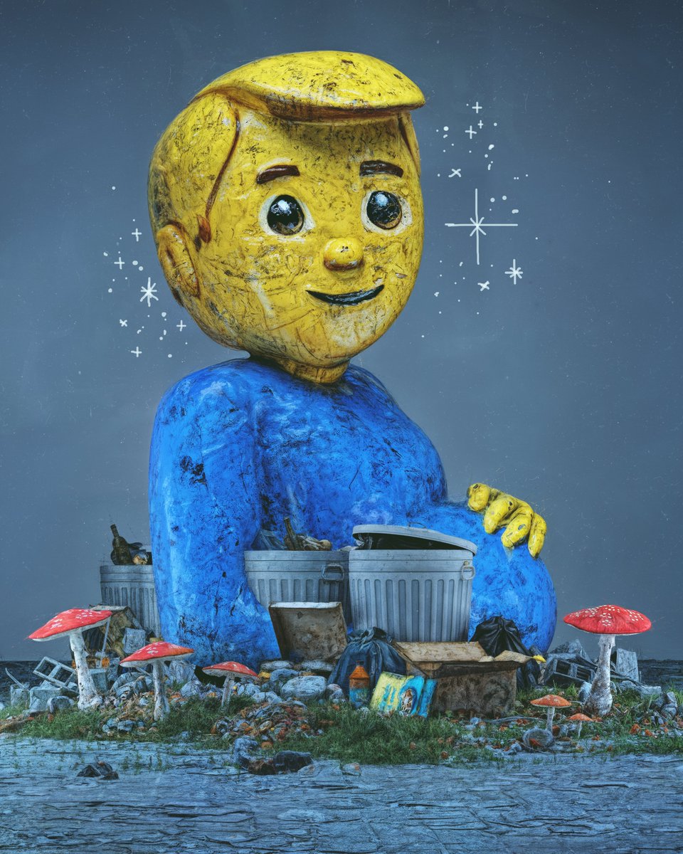 beeple's tweet photo. CRASHED OUT https://t.co/61gusV2q7z