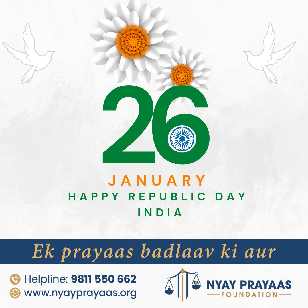 Wishing everyone a very Happy Republic Day! 🇮🇳
Let’s honor the spirit of unity, diversity, and democracy that makes our nation great. Jai Hind! 🙌
#RepublicDay #India #ProudIndian