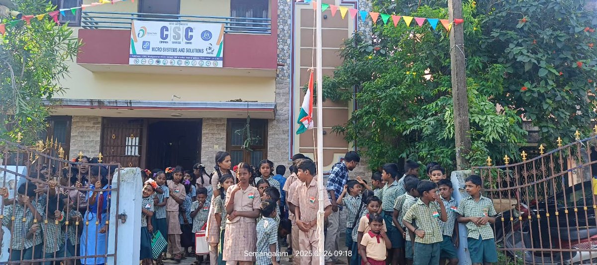 csc_south's tweet photo. Republic day celebration at CSCs in Tamil Nadu. Csc_eGov https://t.co/BOibsQfhoL