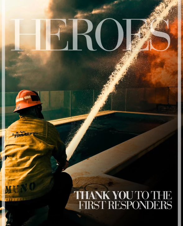 MetroBoomin's tweet photo. Thank you to our first responders! 
#Heroes #Pray4California 🙏🏾 https://t.co/kAaIojkIzU