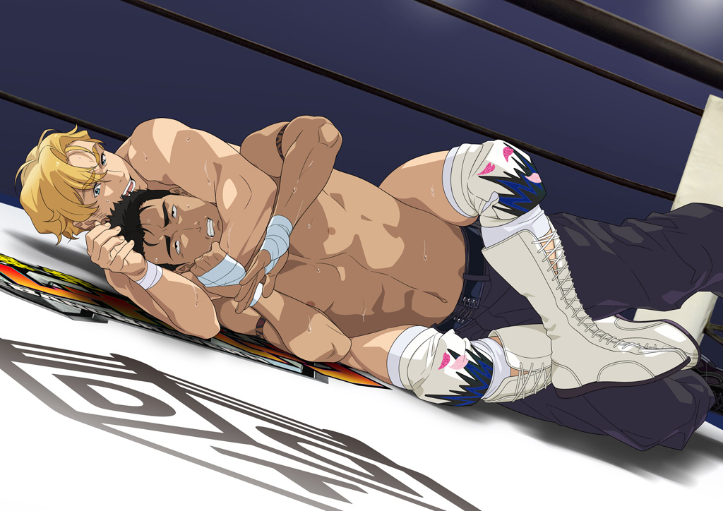 Anime_Voice's tweet photo. 「勇気爆発バーンブレイバーン」×「DDTプロレス」
イサミ×MAO、スミス×上野、
コラボ描き下ろしイラスト公開！
コラボ限定グッズの販売も決定！　
2月23日後楽園大会でコラボマッチ開催、
ブレイバーンがプロレスデビュー！
https://t.co/pladY9Kfq6

#anime_bbb #ブレバン #ddtpro https://t.co/pp8EDI4ZPW