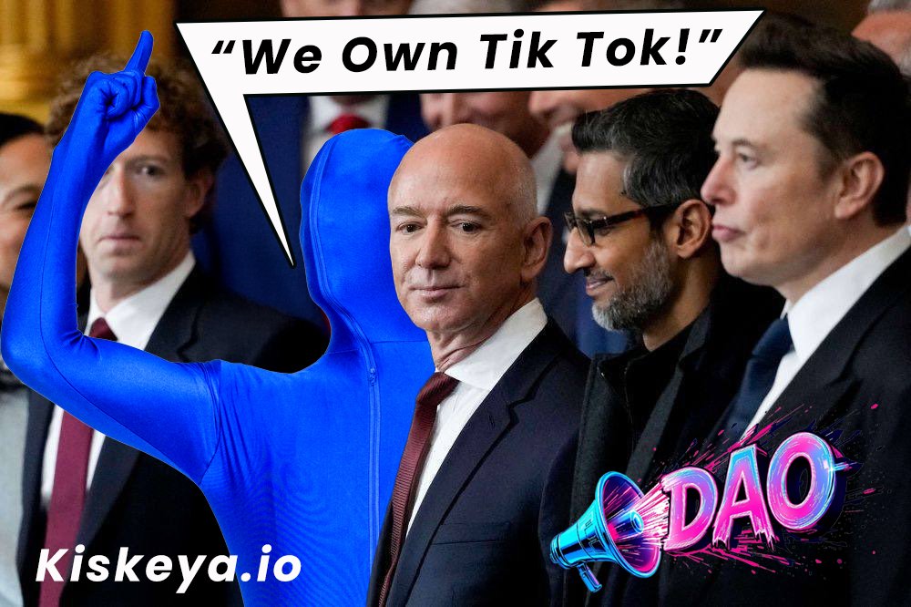 weowntiktok's tweet photo. @countrella TikTok takeover…by US! 🚀
Pool $50B, grab 50%, and empower creators. 💪 The Oracle deal is not the only option—170M voices are stronger together!
Post on X → Earn $KISK tokens → Own TikTok!
Join the future 👉 https://t.co/Z3qAY9CYuj https://t.co/iuAC85E7Ky