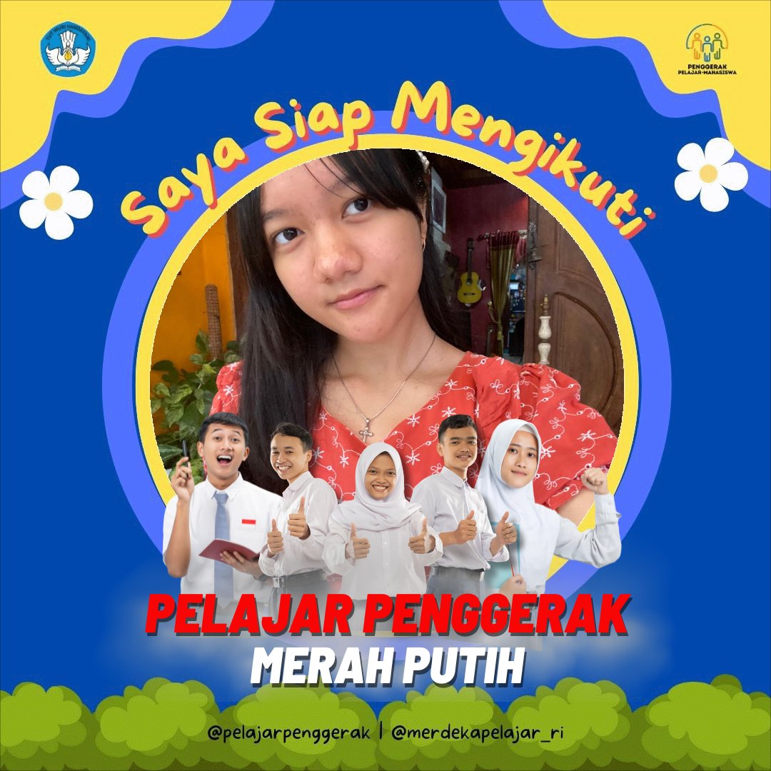 nataerae's tweet photo. Saya, Joyce Nathania Putri, siap menjadi Pelajar Penggerak Merah Putih, berupaya hidup sehat, berprestasi, dan berkarakter. Siap menjadi generasi unggul tanpa kekerasan dan tanpa judi online #PelajarPenggerakMerahPutih #PelajarSehatCerdasBerkarakter #GerakanTujuhKebiasaan https://t.co/yxJ3ew8qde