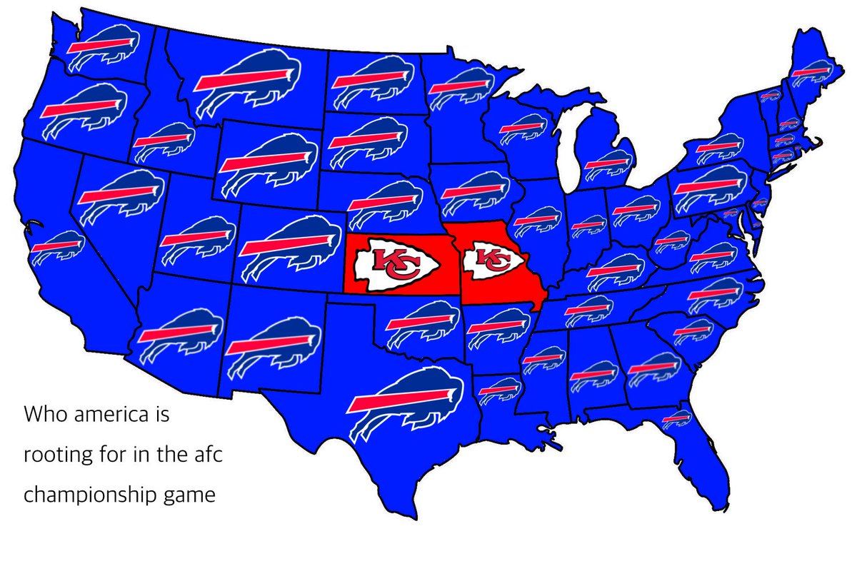 ARandomMapper's tweet photo. parody of the 2019 “Who is America rooting for in the AFC championship" image https://t.co/jchF5HNLxG