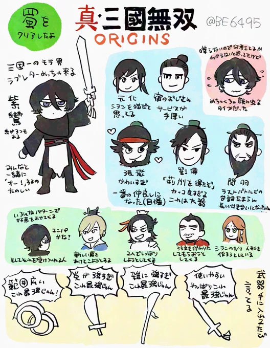 #無双オリジンズ 遊んだよの図
⚠️蜀シナリオネタバレ⚠️ 