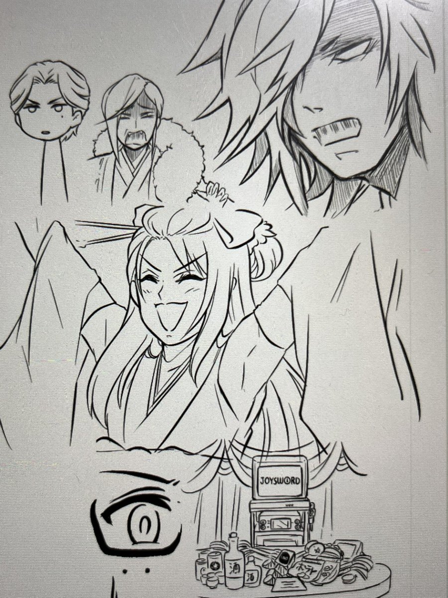 数日前に描き始めて中断してた漫画、この状態から1ミリも勧めてなかったことに衝撃受けた自分、たぶんこの静と同じ顔してたわー... 