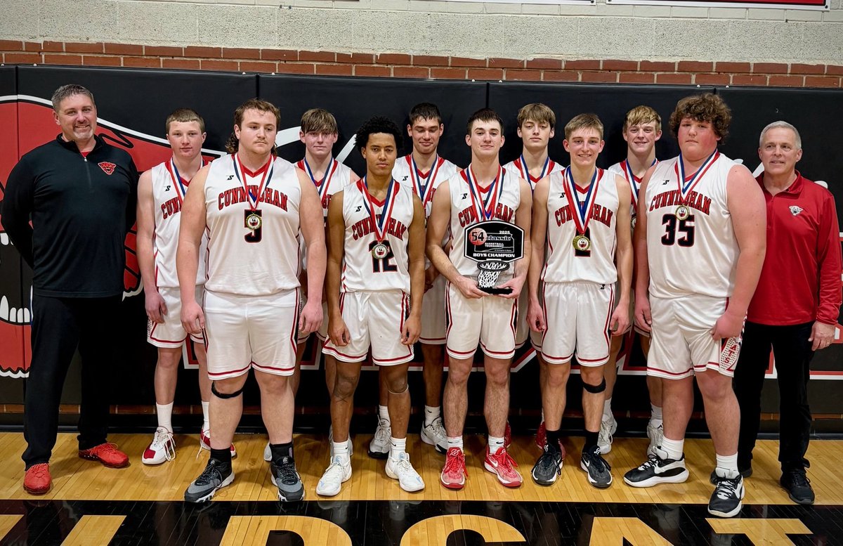CunninghamSchools (@chamwildcats) on Twitter photo 2025 Boys 54 Classic Champions!! Cunningham 🏀 beats Medicine Lodge 69-58 in the 21st annual 54 Classic Tournament at Cunningham. The Wildcats move to 12-0 on the season. <a href="/KSHSAA/">KSHSAA</a> <a href="/sportsinkansas/">Sports in Kansas</a> <a href="/CatchItKansas/">Catch It Kansas</a> <a href="/KAKEsports/">KAKE Sports</a> <a href="/CJprepsports/">CJOnline Prep Sports</a> <a href="/MaxPreps/">MaxPreps</a> 2025 Boys 54 Classic Champions!! Cunningham 🏀 beats Medicine Lodge 69-58 in the 21st annual 54 Classic Tournament at Cunningham. The Wildcats move to 12-0 on the season. <a href="/KSHSAA/">KSHSAA</a> <a href="/sportsinkansas/">Sports in Kansas</a> <a href="/CatchItKansas/">Catch It Kansas</a> <a href="/KAKEsports/">KAKE Sports</a> <a href="/CJprepsports/">CJOnline Prep Sports</a> <a href="/MaxPreps/">MaxPreps</a>