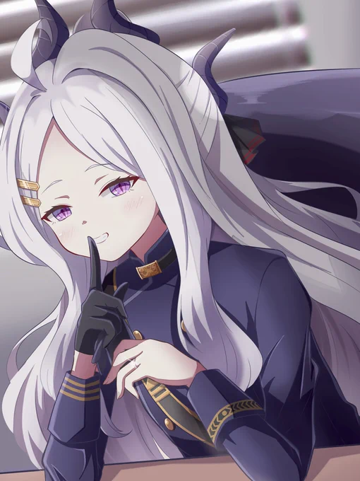 内緒。#ブルアカ #絆100のヒナ 
