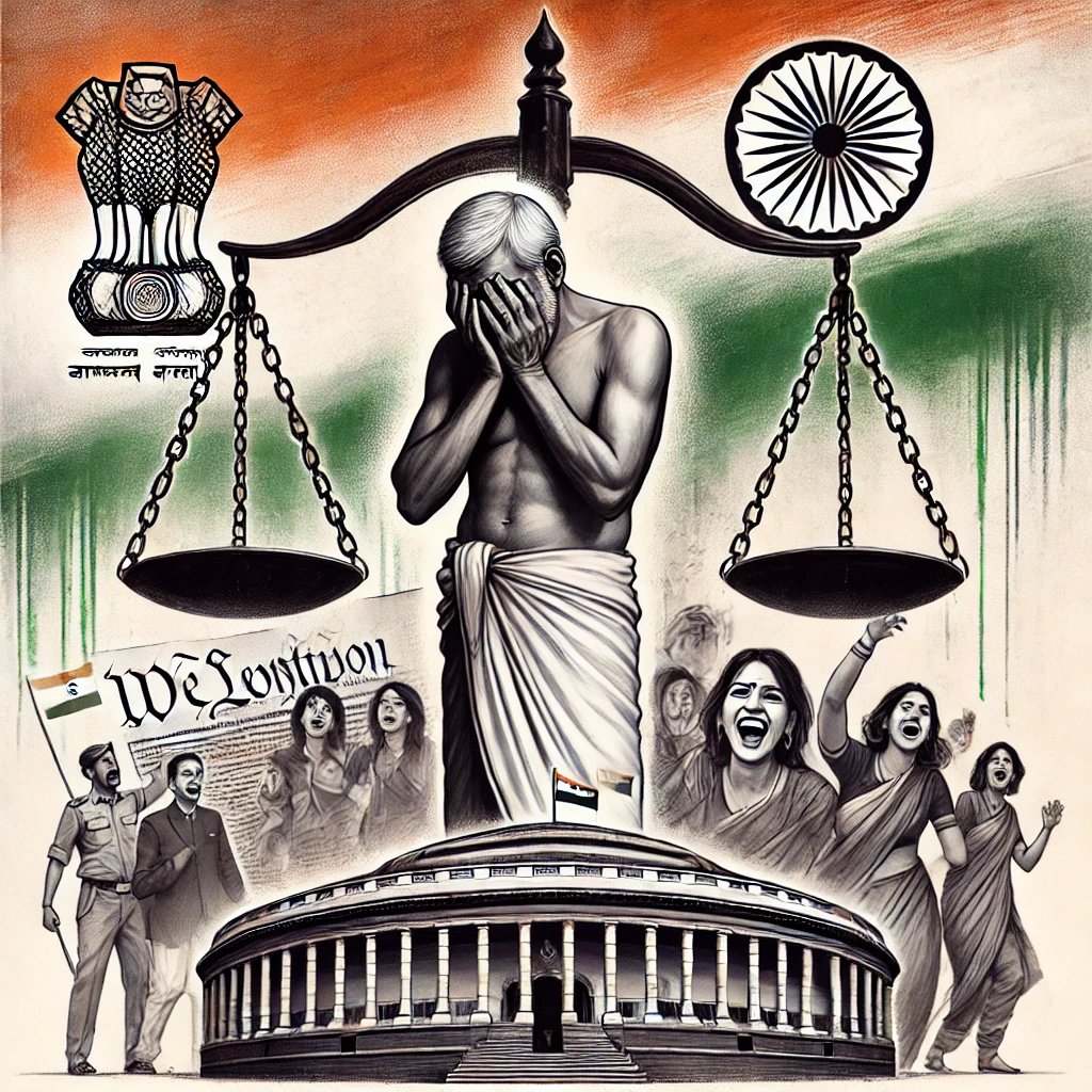 MenTooRHuman's tweet image. With a broken judicial system that perceives men as culprits in false matrimonial and rape cases due to gender-biased laws, can it truly be called a Republic Day for men in India? After all, a republic is meant to ensure equal rights for all.

#RepublicDayIndia 

#JusticeIsDue