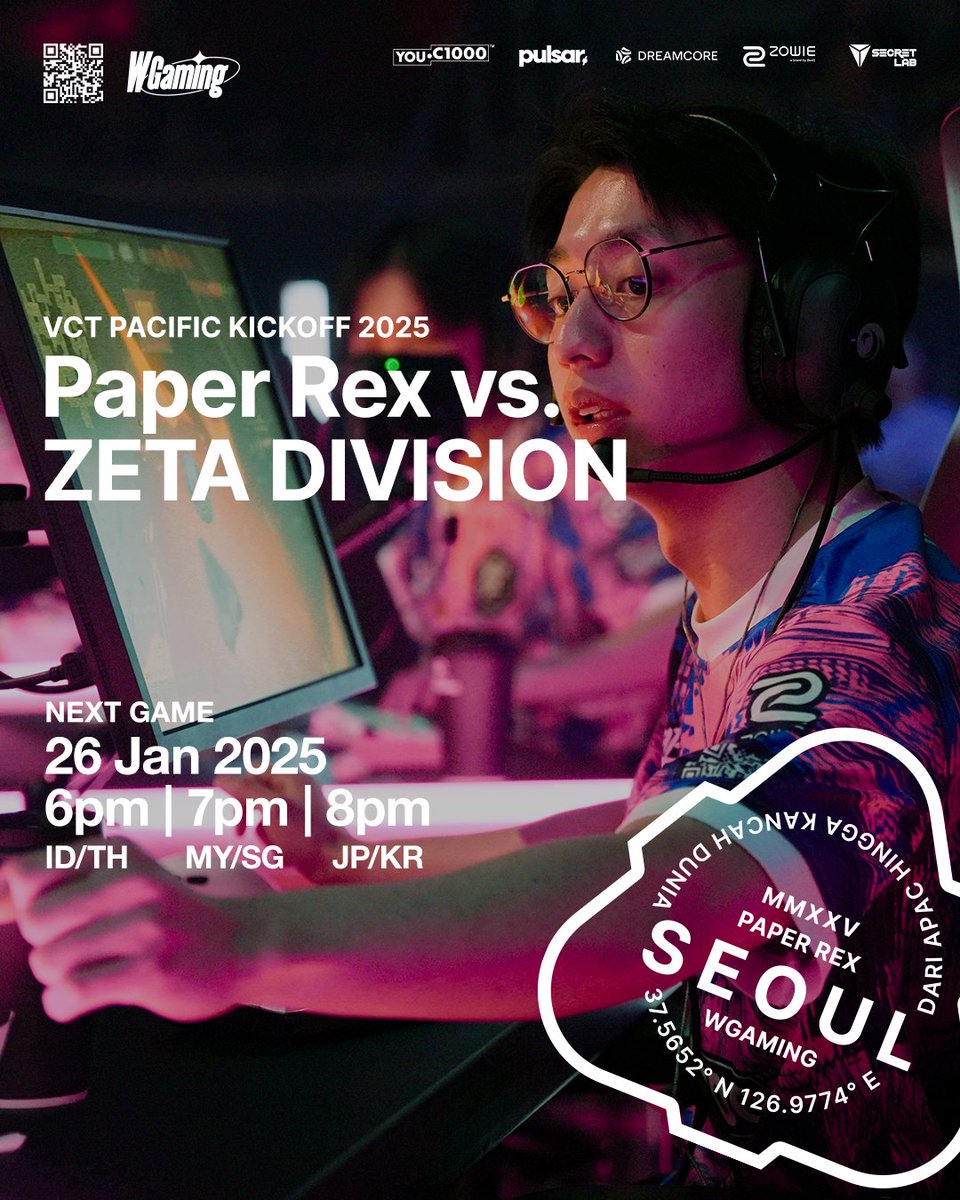 pprxteam's tweet photo. Match Day for the Lower Bracket of the #VCTPacific Kickoff! LFG. 

PRX vs ZETA
7PM MY/SG [Match 2]
BO3

#WGAMING https://t.co/bQReC11Scq