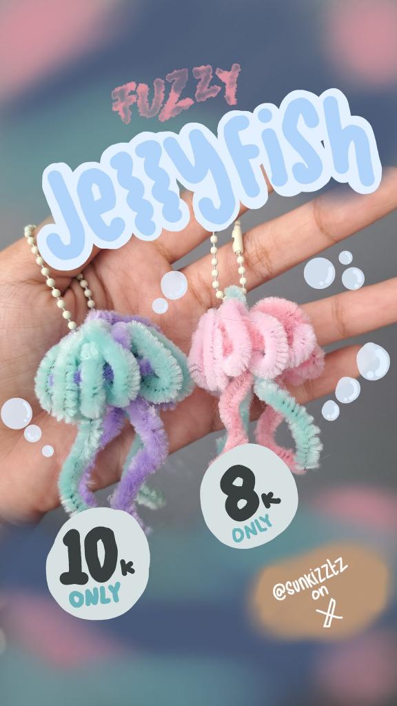 floraafluff's tweet photo. 🫧🪸🪼Open Pre Order Fuzzy Keychain 

mini jelly fish keychain : 8k/ea (dp 4k)
big jelly fish keychain : 10k/ea (dp 5k)  
link order 🖇 
https://t.co/X5G7q6iR5N

🏡 Jatinangor 
✅️ pelunasan co 🍊
✅️ request warna 
✅️ cute + safety packaging
✅️ freebies 

#zonajajan https://t.co/0lvFJIgSky