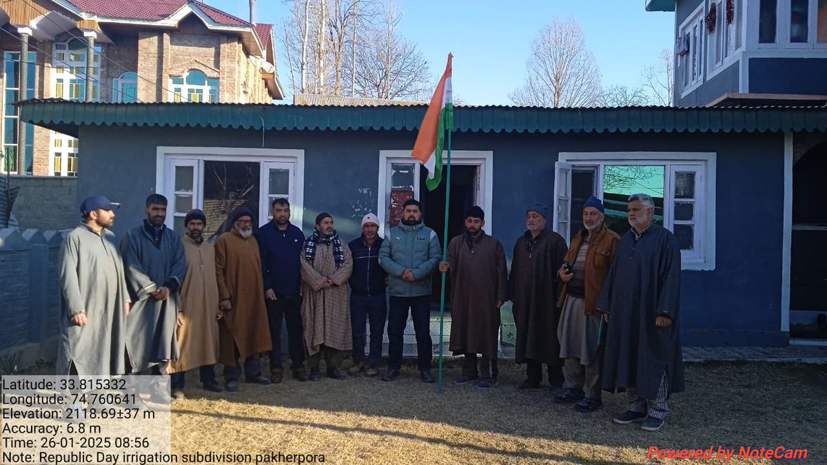 ExEnIrrigation's tweet photo. Celebration of 76th Republic Day at Irrigation Division Ompora Division and Sub-divisions @DC_Budgam @dicbudgam https://t.co/r0glet6cRf