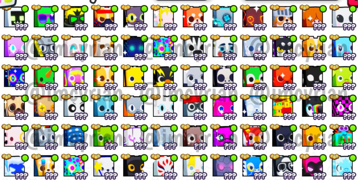 imcyrian's tweet photo. ⚠️ Huge Pets Giveaway! (200+)
Comment your 🗨️ Roblox username and I will send you a random huges for FREE! ✅ (Day 1)

Make sure to LIKE ❤️ + RETWEET ♻️ and FOLLOW 🔔 to JOIN!

#Roblox #PetSimulator99 https://t.co/8EnGPqlHwK