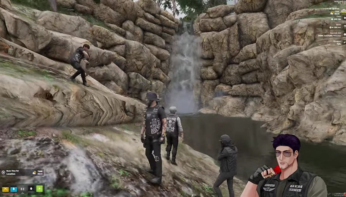 azuranshi's tweet image. #TNF Rion Kenzo “SUNDAY MORNING RIDE”

“Nano-nano sunmori, naik turun gunung, danau air terjun, down satu down banyak, mampir RS sebelum balik ke bengkel.”

#TNMC #GTAVRP #MoxieRP