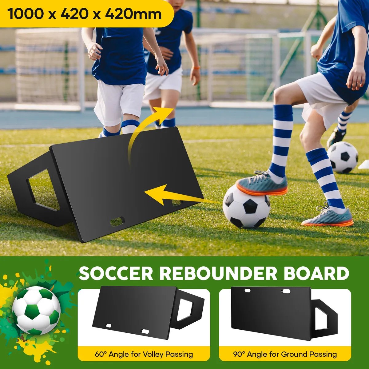 CrazySalesAus's tweet image. Soccer Ball Rebounder Board Kick Back Wall Sports 
Now: $169.95 bit.ly/3E7FFWa
#SoccerRebounder #TrainingAid #FootballPractice #PassingDrills #PortableEquipment