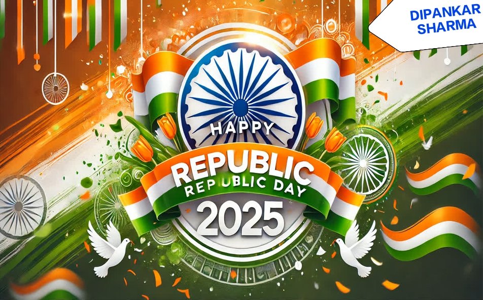 Happy 76th Republic Day! Republic Day (26th January) marks the transition from British rule to a sovereign republic. The Constitution, largely crafted by Dr. B. R. Ambedkar, reflects the values of a diverse &amp; democratic nation. #RepublicDay2025 #76thRepublicDay #RepublicDayIndia