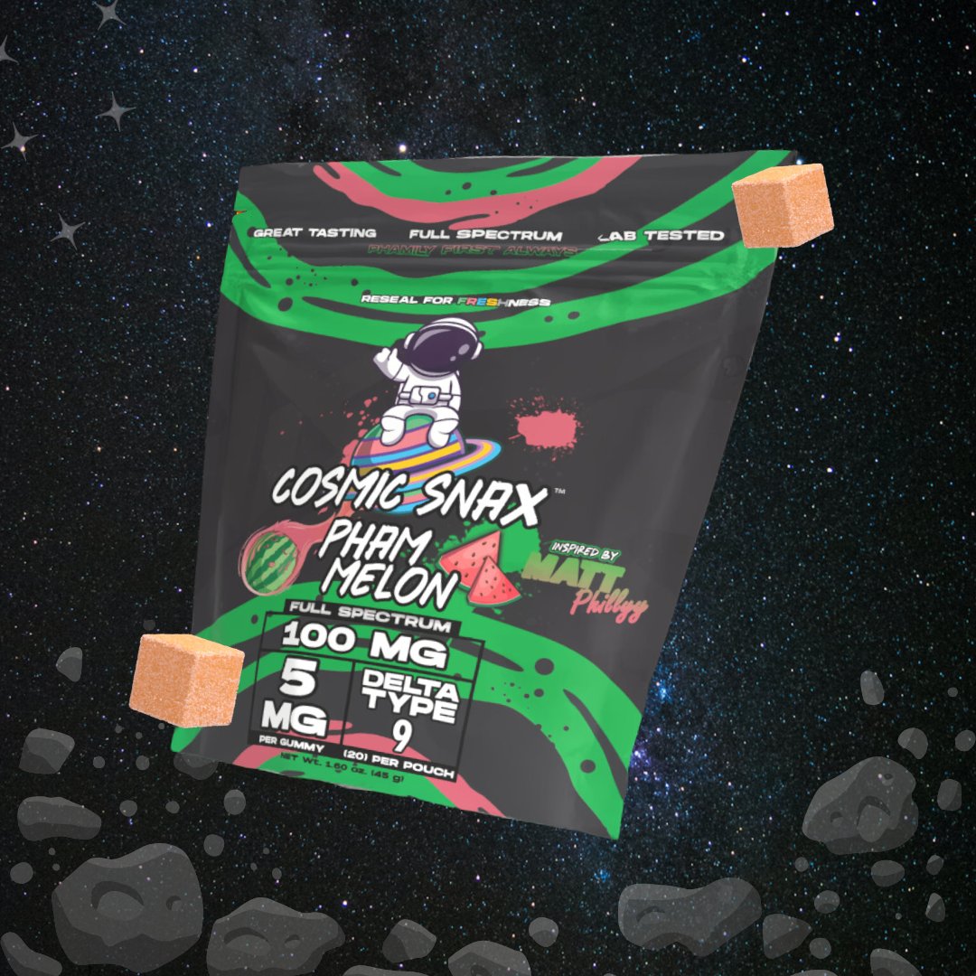 Cosmic Snax (@cosmicsnax) on Twitter photo ๐GIVEAWAY๐
Experience the incredible burst of Watermelon with our first-ever creator-inspired Delta 9 gummy: Pham Melon! ๐ (Inspired by <a href="/mattphillyy/">MattPhillyy</a>)
We are giving away (1) pouch of Pham Melon to ONE of you! ๐
How to enter:
Like โ
Repost๐
Tag 1 person ๐
(21+ / USA ๐GIVEAWAY๐
Experience the incredible burst of Watermelon with our first-ever creator-inspired Delta 9 gummy: Pham Melon! ๐ (Inspired by <a href="/mattphillyy/">MattPhillyy</a>)
We are giving away (1) pouch of Pham Melon to ONE of you! ๐
How to enter:
Like โ
Repost๐
Tag 1 person ๐
(21+ / USA