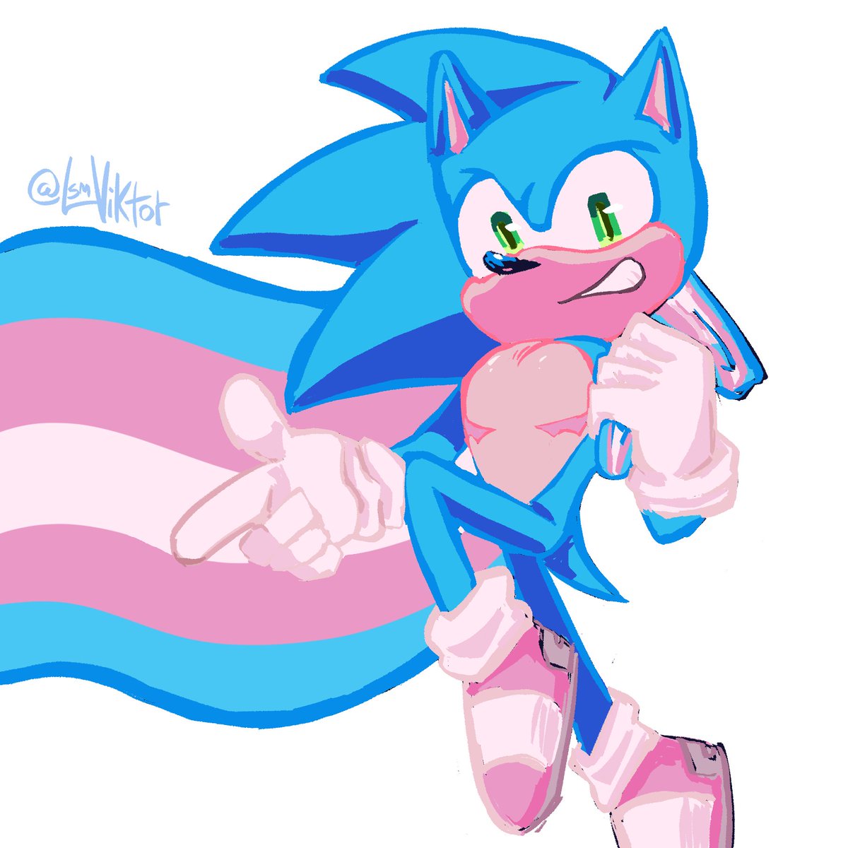 I drew something for my own comfort 
#SonicTheHedgehog #sonicart #transrights