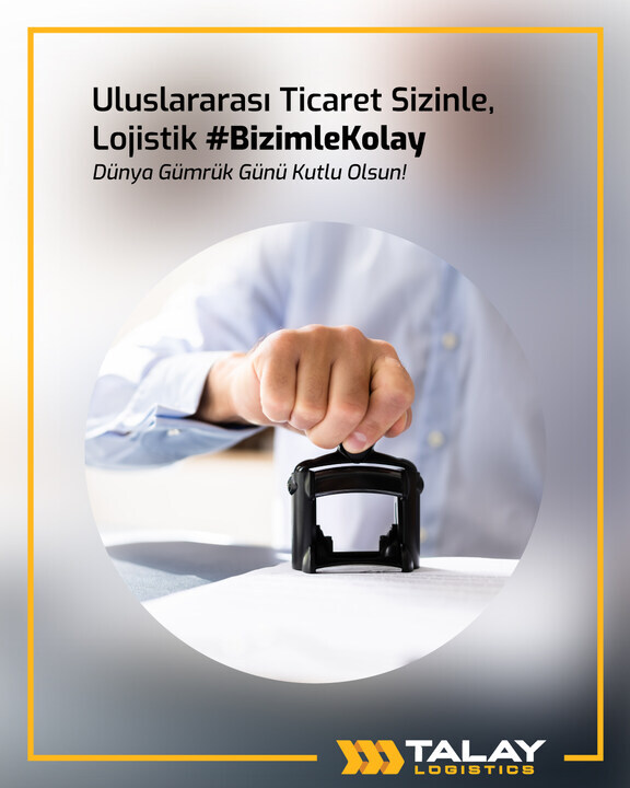 TalayLogistics's tweet photo. Daha güçlü bir ticaret ağı için hep birlikte çalışmaya devam ediyoruz. Dünya Gümrük Günü kutlu olsun.

We continue to work together for a stronger trade network. Happy World Customs Day.

#TalayLogistics #DünyaGümrükGünü #WorldCustomsDay #Gümrük #Customs #BizimleKolay https://t.co/orz17oG5pI