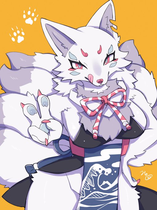 きつねとたぬきメスケモ🐾 #furry 