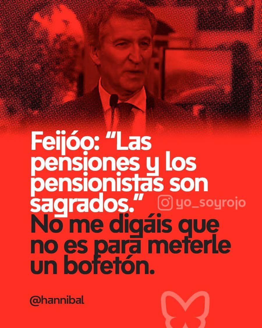piedicasero's tweet photo. No tienes vergüenza @NunezFeijoo 
Has votado NO a la subida de las pensiones, no se puede ser más Miserable hijo de pvta.... https://t.co/e5GaO4FjN6