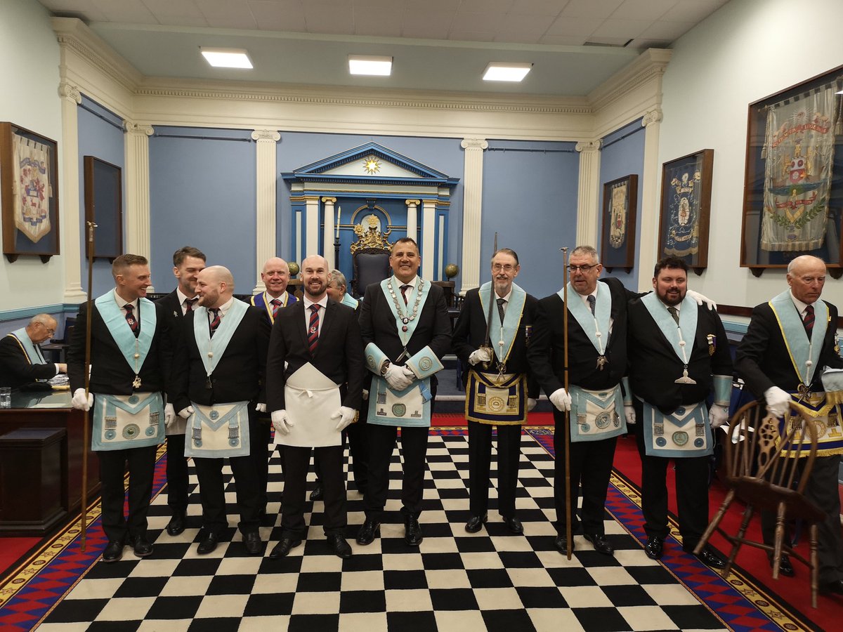 Congratulations to Brother Shaun taking first regular step into freemasonry. Great fun together in the after proceedings.  Freemasonry at its best. <a href="/HantsMasonSC/">Hants Masons SC</a> <a href="/HantsMason/">Hants & IoW Masons</a>