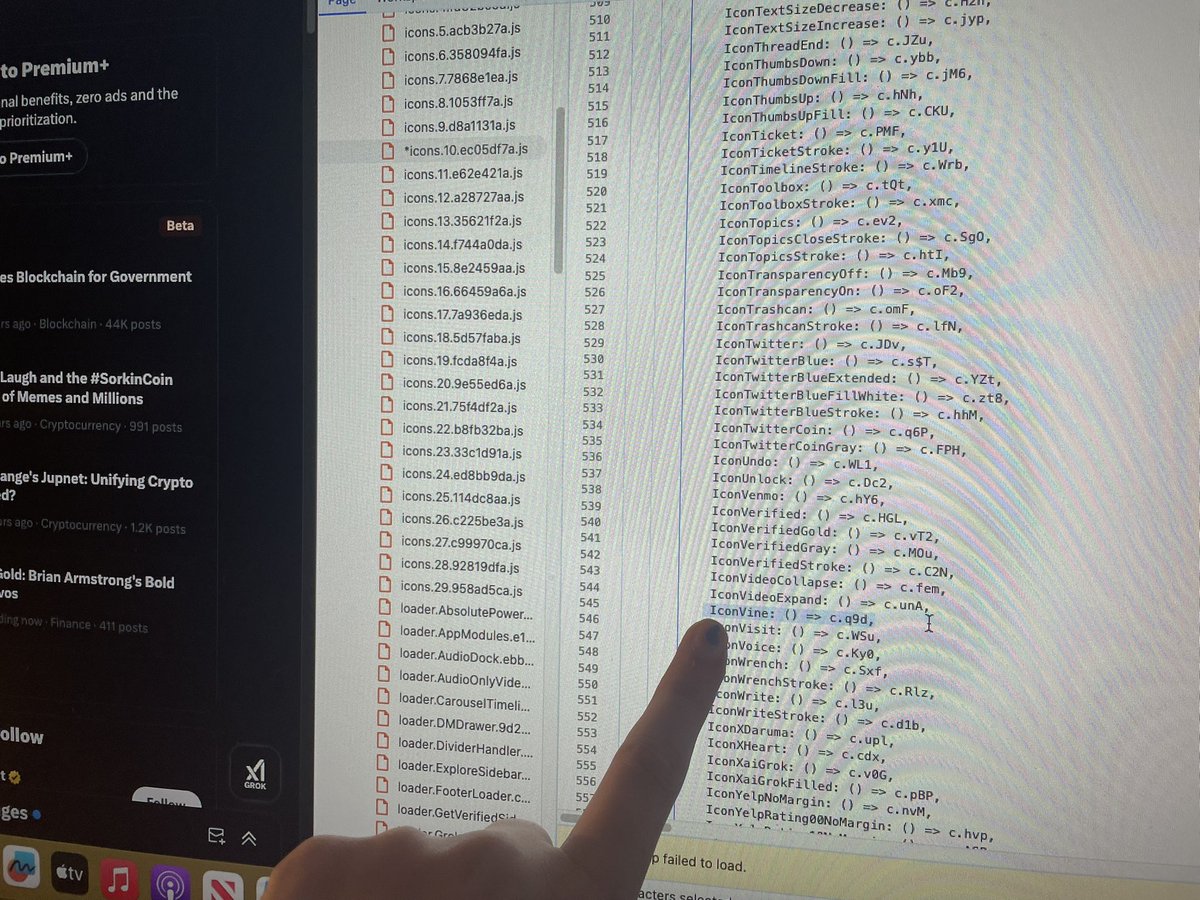 I confirmed on my own with the ChatGPT instructions , that the $vine icon exists on the X front end and the timestamp of this icon update is from this week.