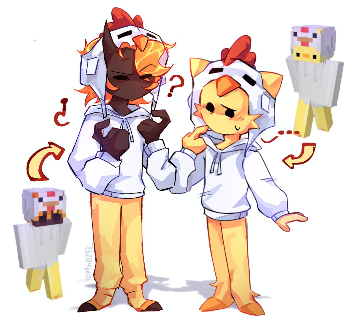 Mio0193_'s tweet photo. TWINSSS ✨💖🥺 #MagmaBoiFanart #CapitanGatoFanart https://t.co/uQLd2RiIwi