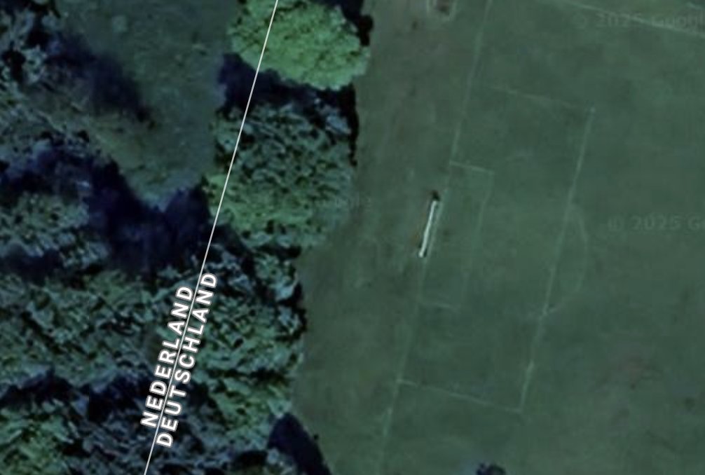 Hier habe ich mal nen Ball nach Holland geschossen. Nach dem Willen von <a href="/JuliaKloeckner/">Julia Klöckner</a> und <a href="/_FriedrichMerz/">Friedrich Merz</a> hockt da demnächst ein Grenzbeamter im Gebüsch und kontrolliert den zwölfjährigen Jeff, wenn er mit dem Ball in der Hand wieder in die BRD einreisen möchte.