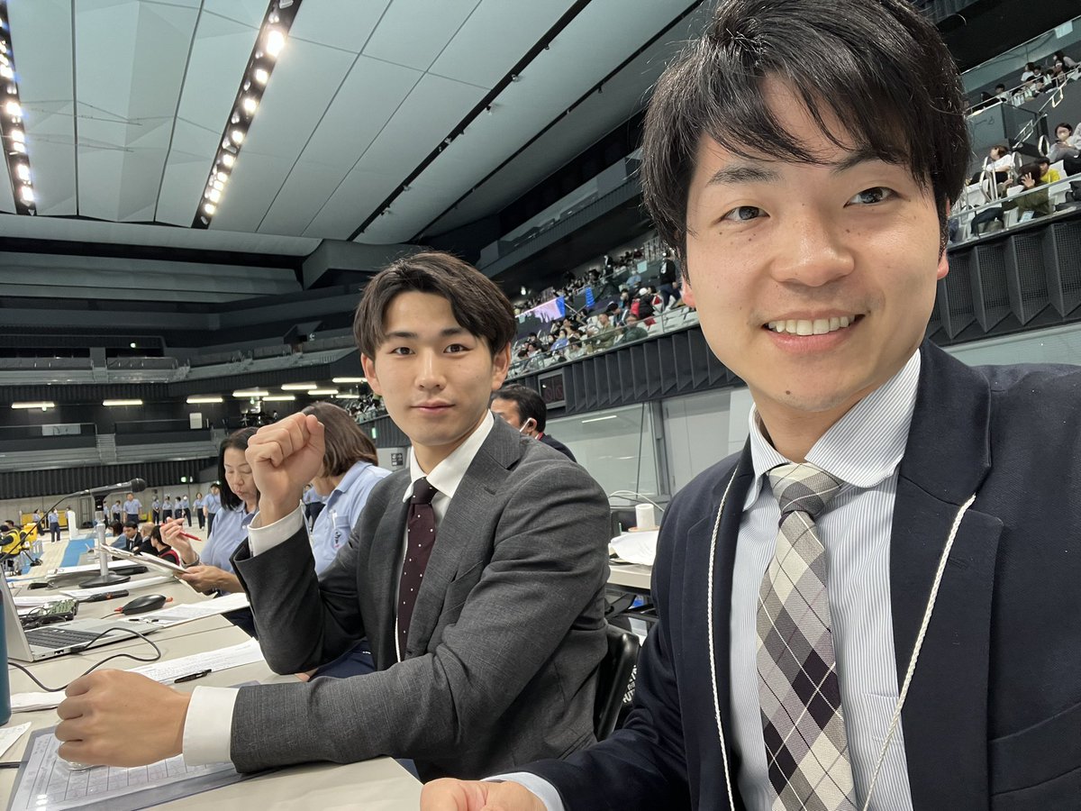 ohizumi0220's tweet photo. 『KOSUKE KITAJIMA CUP2025』🏆
小林玄葵アナウンサーと決勝の場内実況でした🎙️
貴重な経験をさせていただきました！
#北島康介杯
#ニッポン放送 https://t.co/yh9VZLwWuP