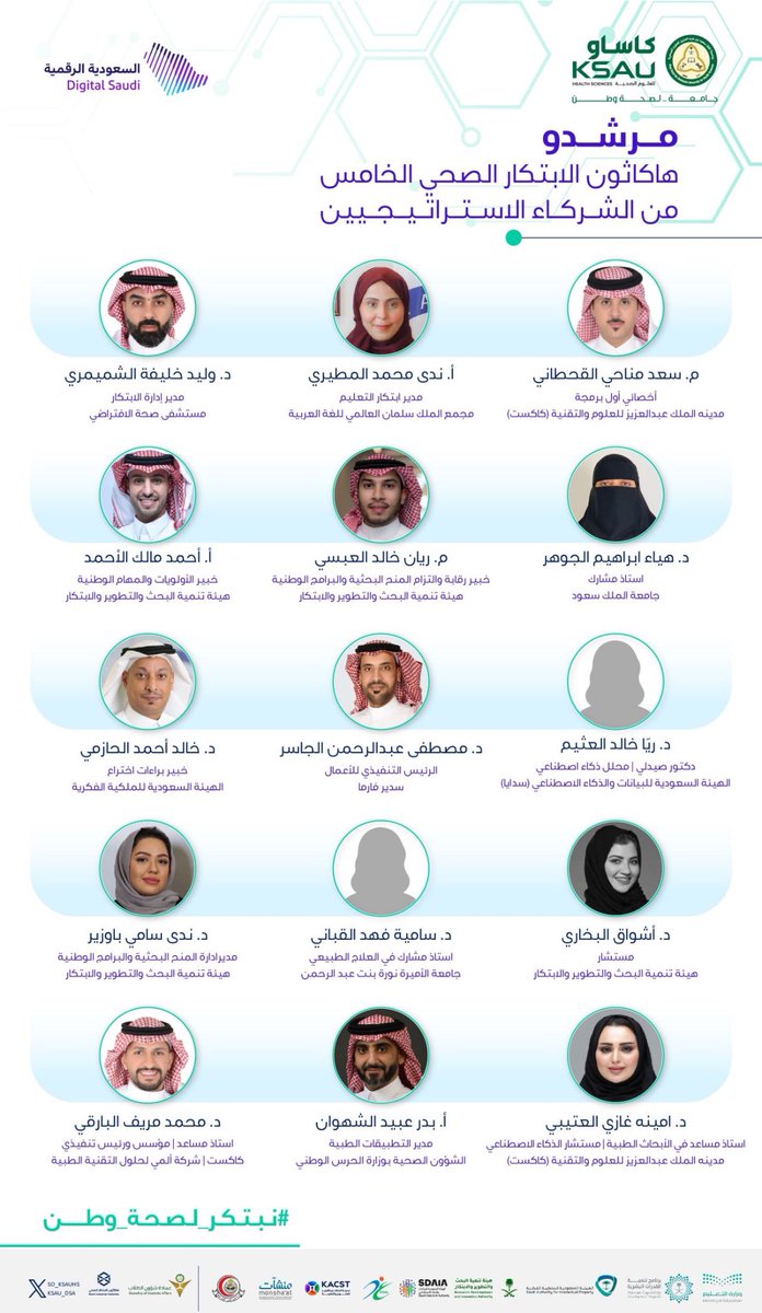 saadbinmnahi's tweet photo. فخور بالمشاركة في هاكاثون الابتكار الصحي الخامس كمرشد. كانت تجربة رائعة، حيث ساهمت مع عدد من الخبراء في دعم المبتكرين وتحويل أفكارهم إلى حلول مبتكرة تساهم في تحقيق رؤية المملكة 2030 لاقتصاد المعرفة وتطوير القطاع الصحي.
#نبتكر_لصحة_وطن
#KSAU_Hackathon_2025 
#KSAU https://t.co/rTQTg9zwuc