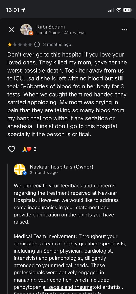 Vavu_V's tweet photo. Reviews of Navkaar Hospital by others on Google https://t.co/NTGX2E1zEP