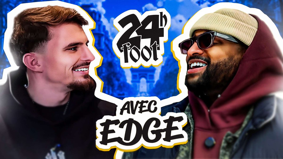 Feater avec un de ses rappeurs préférés c’est fort non? 👀

24H Foot avec EDGE c’est enfin disponible 🥳

À l’occasion de son 1er album « De Janvier à Janvier », EDGE est venu sur la chaîne pour lancer mon nouveau concept de 2025 « 24H Foot ».

Un mélange entre interview et