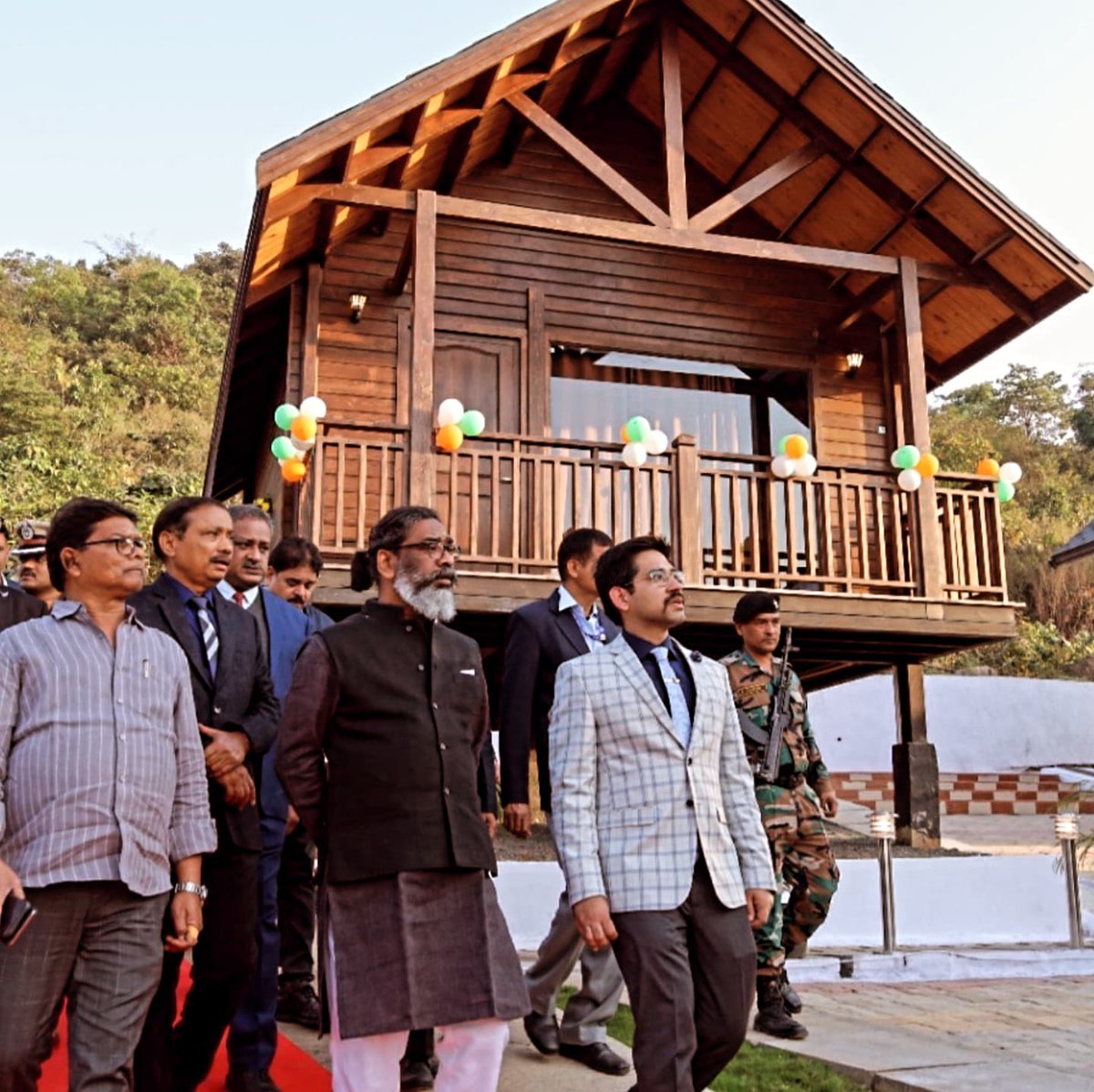 Satwik_who's tweet photo. The Hon'ble Chief Minister has officially inaugurated the Eco-resort at Massanjore, marking a significant milestone in promoting eco-tourism in the region. https://t.co/Z5XGXhE7L4