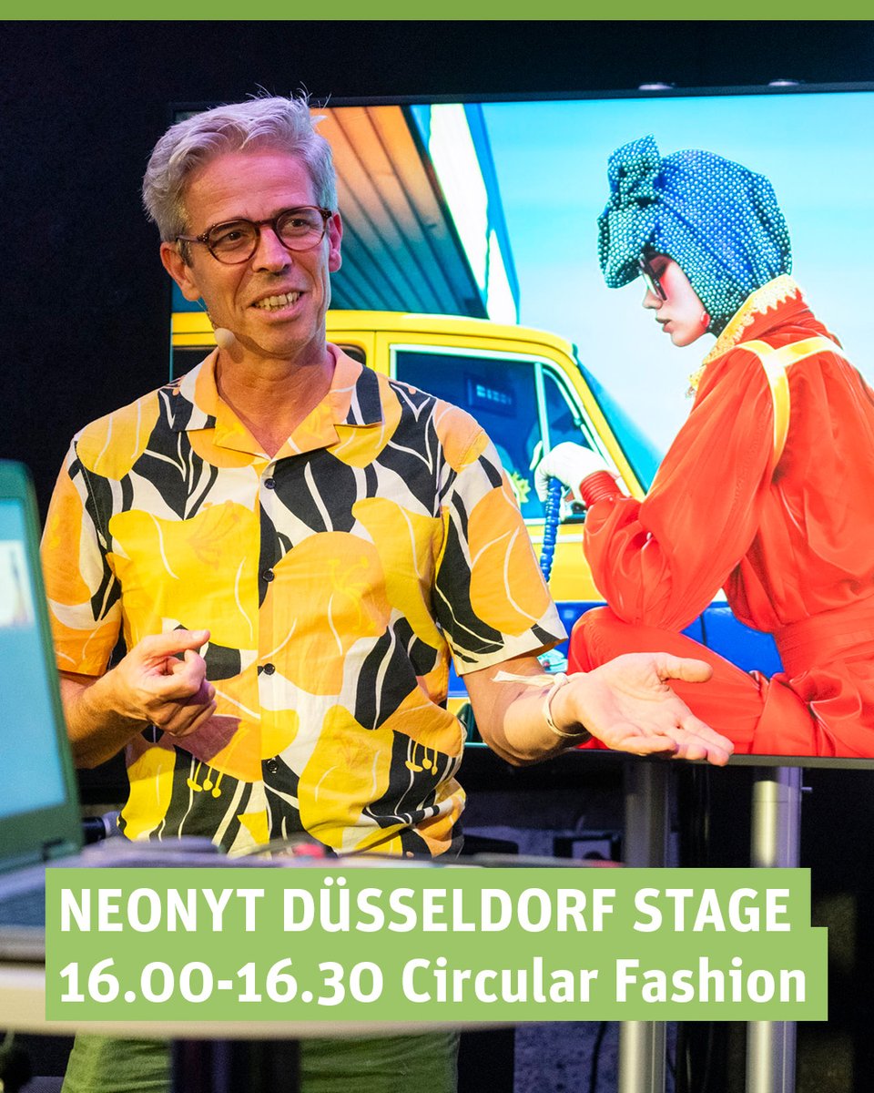From 25-27 Jan. at Neonyt Düsseldorf we provide information on new developments in the field of circular fashion and giving an exclusive preview of the Fashion Awards participants on the stage today 16:00 to 16:30 and at STAND E30.

Secure your ticket: neonyt-duesseldorf.com