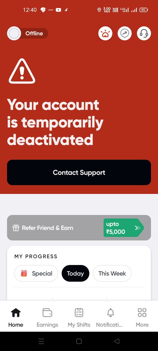 chattersingh12's tweet photo. @SwiggyCares 
Dear swiggy care 
Can you tell me why my id deactivate again without any reason https://t.co/iI3ereXlhR