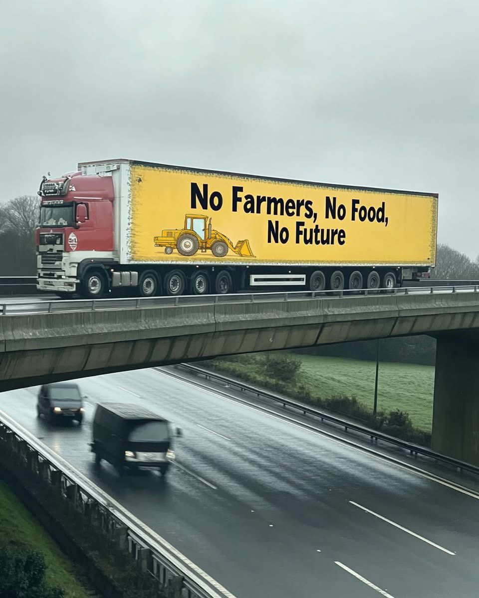 Lorry drivers are backing British farmers! 🚛 🚜 🤝
