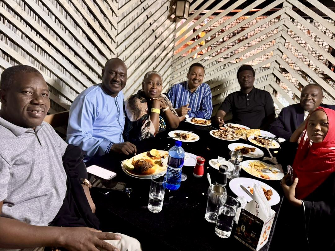 Chairperson <a href="/auwal_musa/">Auwal Musa Rafsanjani</a> and <a href="/AmnestyNigeria/">Amnesty International Nigeria</a> board members in town on study visit. First order of business, a meal of Kenya’s finest cuisine and exchange of lessons learnt over 2024
#AmnestyDialoguesKE