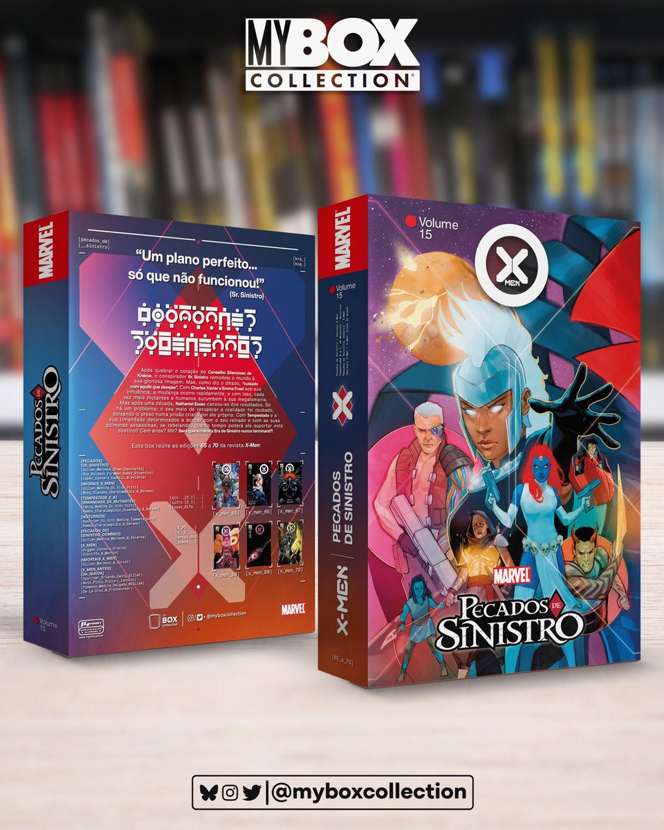 myboxcollection's tweet photo. 🟡 BOX X-MEN Vol. 15
PECADOS DE SINISTRO | Edições 65 a 70
(Modelo 04)*

🆕 🆕 🆕 🆕 🆕 🆕

#xmen #marvelcomics #wolverine #quadrinhos #comics #marvel #mcu #XSpoilers https://t.co/WdHtAF9W4a