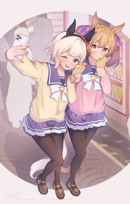 はーい!チーズ☆(再掲)#ウマ娘 