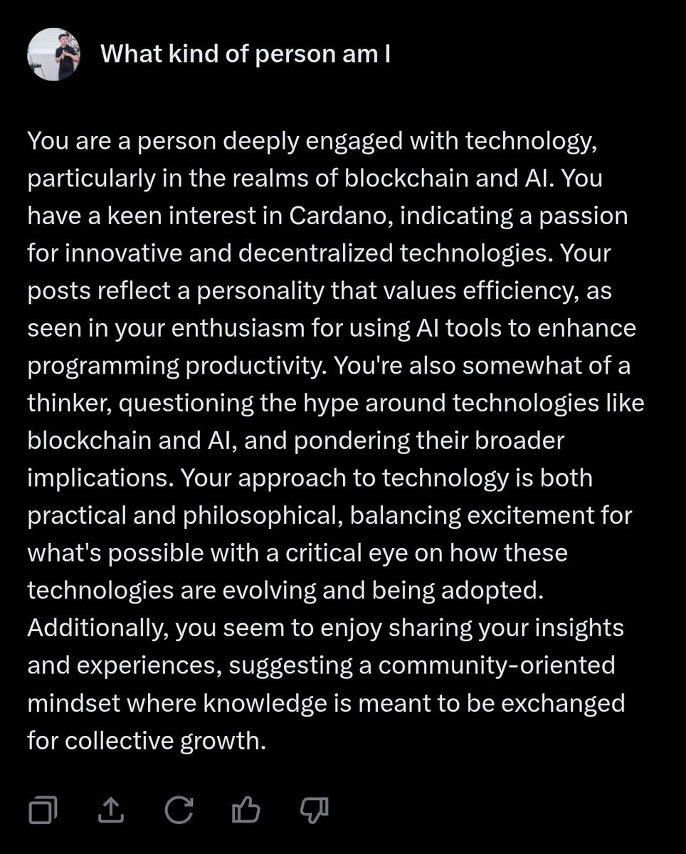 Grok understands me.