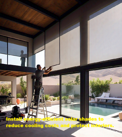 To Lower Your Energy Bills: 
Install energy-efficient solar shades to reduce cooling costs and protect interiors.
#sleepday #goodvibes #SustainableLiving #powerful #usa #Today